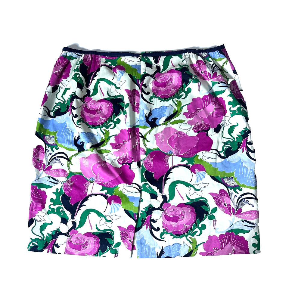 Talbots Women Skirt Plus‎ Size 22W Floral Print Twill Cotton Straight Cut - Picture 12 of 16